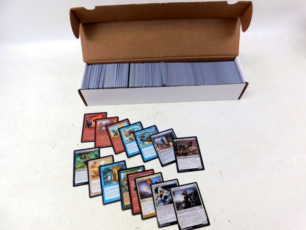 Lot of Roughly 1000 Magic The Gathering Cards: Lot of Roughly 1000 Magic The Gathering Cards. The First Pictures show the cards the consignor wanted to show were included. The last picture is a random sampling and more indicative of what's inc