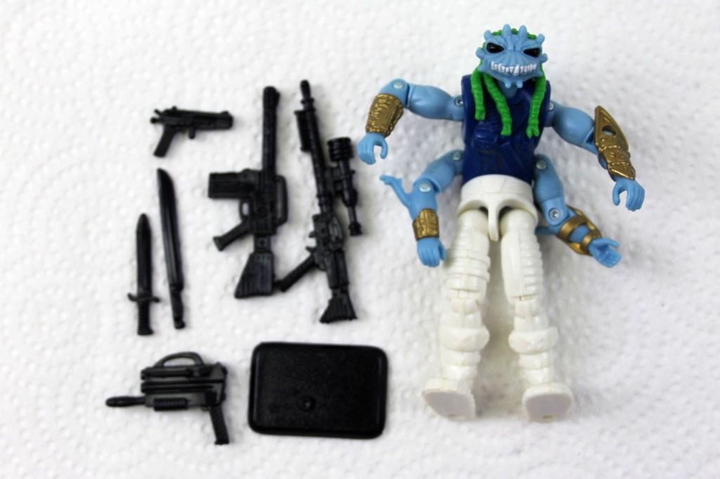 1994 GI Joe Star Brigade Predacon Alien Bounty Hunter 3: 1994 GI Joe Star Brigade PREDACON ALIEN BOUNTY HUNTER 3 3/4" Action Figure , Tight Joints , Complete , No Box , Rare