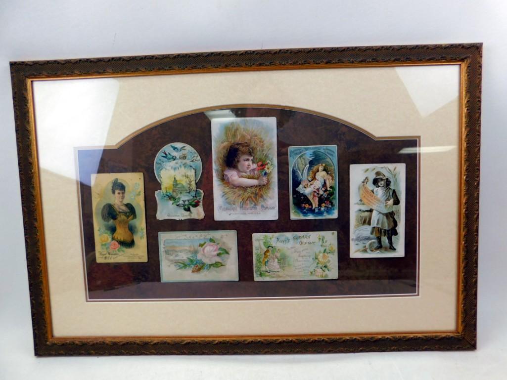 Framed Vintage Ephemera Lot including World's Fair (1 of 6)