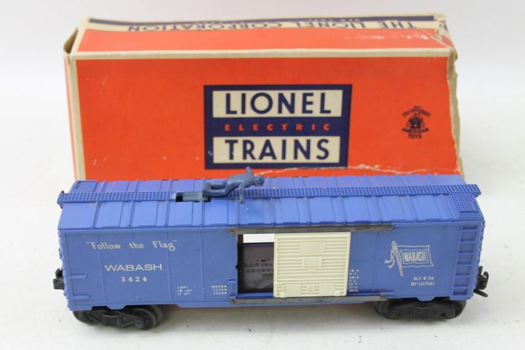 Lionel 3424 Wabash Operating Brakeman Train Car Follow (1 of 3)