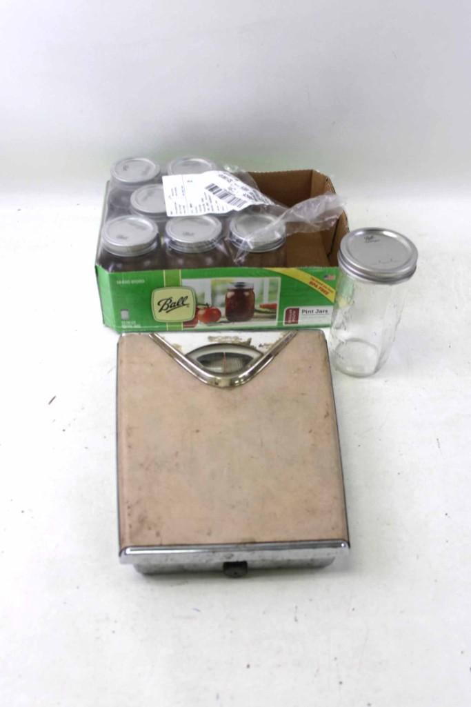 Canning Jars and Vintage Bathroom Scale (1 of 4)