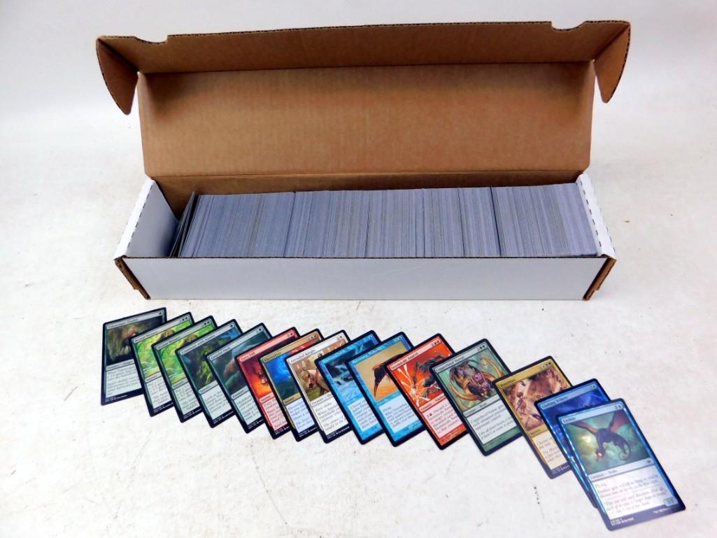 Lot of Roughly 1000 Magic The Gathering Cards: Lot of Roughly 1000 Magic The Gathering Cards. The First Pictures show the cards the consignor wanted to show were included. The last picture is a random sampling and more indicative of what's inc