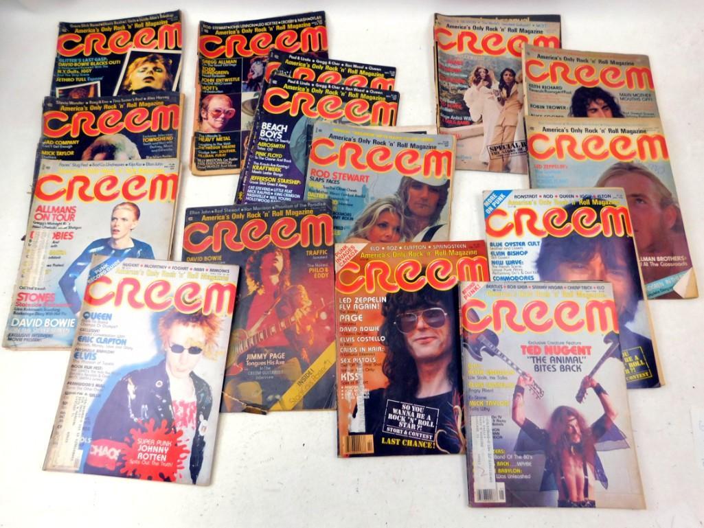 Lot of Creem Rock n' Roll Magazines from 1974, 1975 and (1 of 4)