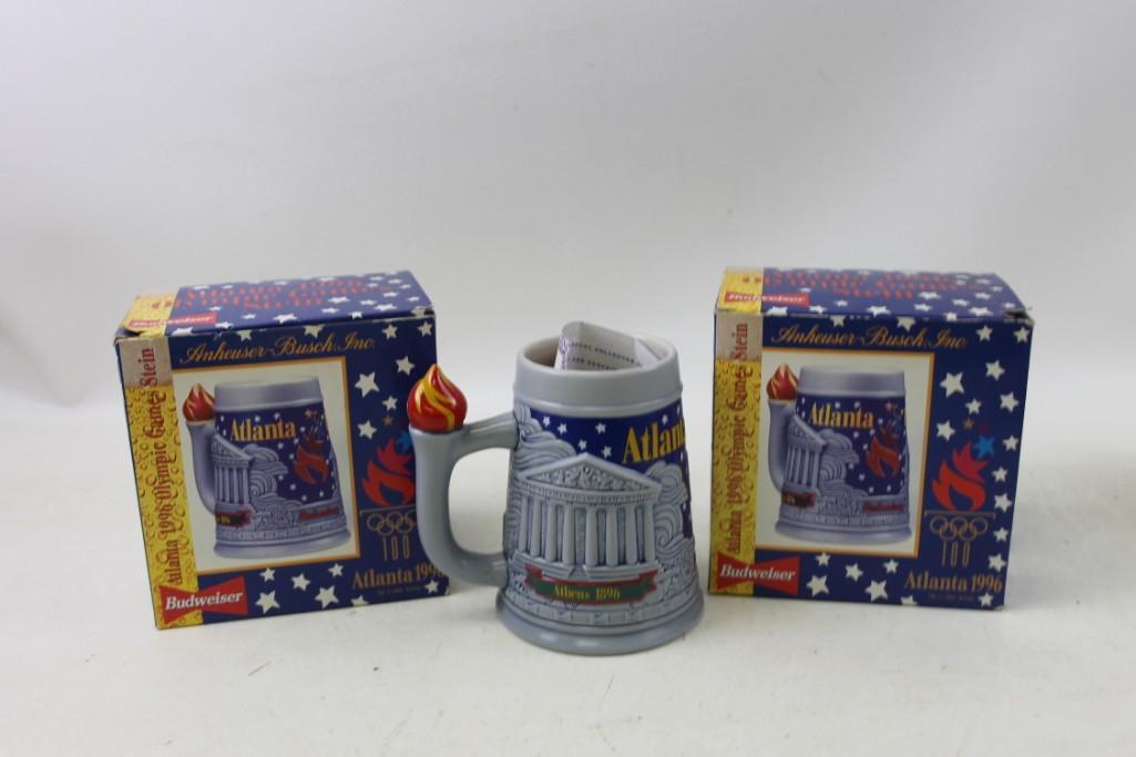 1996 Olympics Budweiser Atlanta Beer Steins (1 of 3)