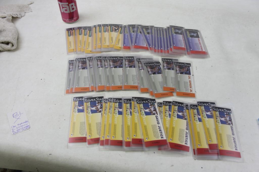 Lot of Silver Star Authentic Ticket baseball cards (1 of 1)