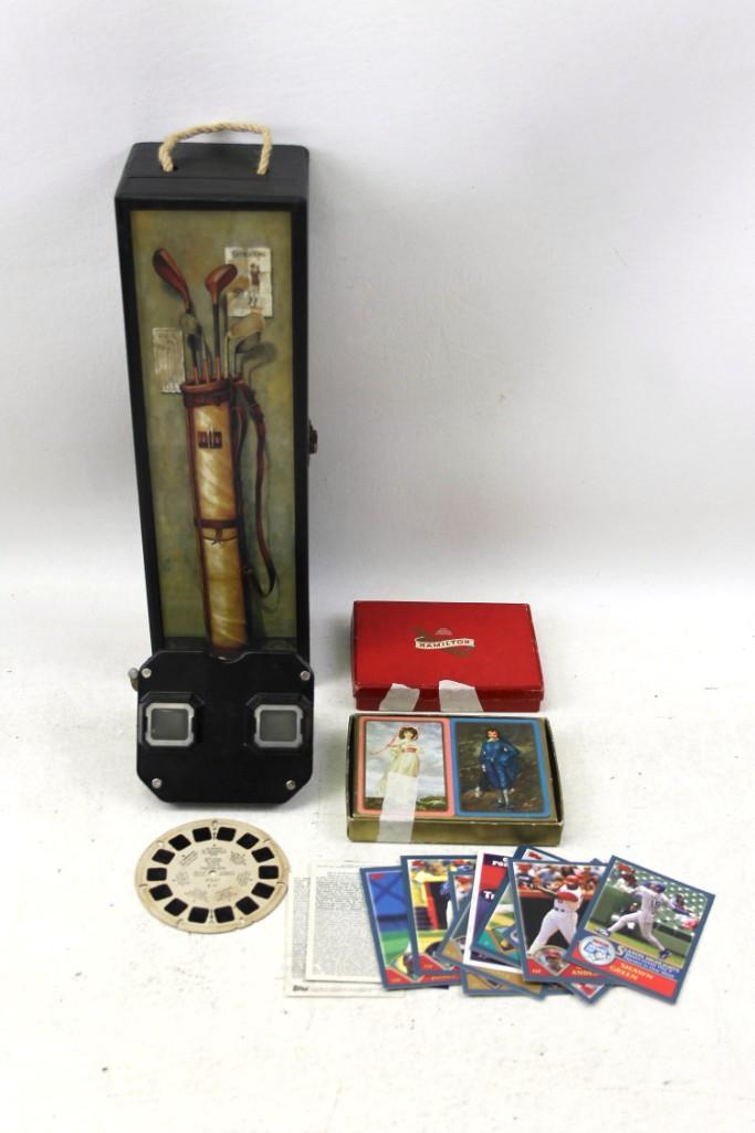 Lot of Collectibles incl Viewmaster , Baseball Cards , (1 of 7)