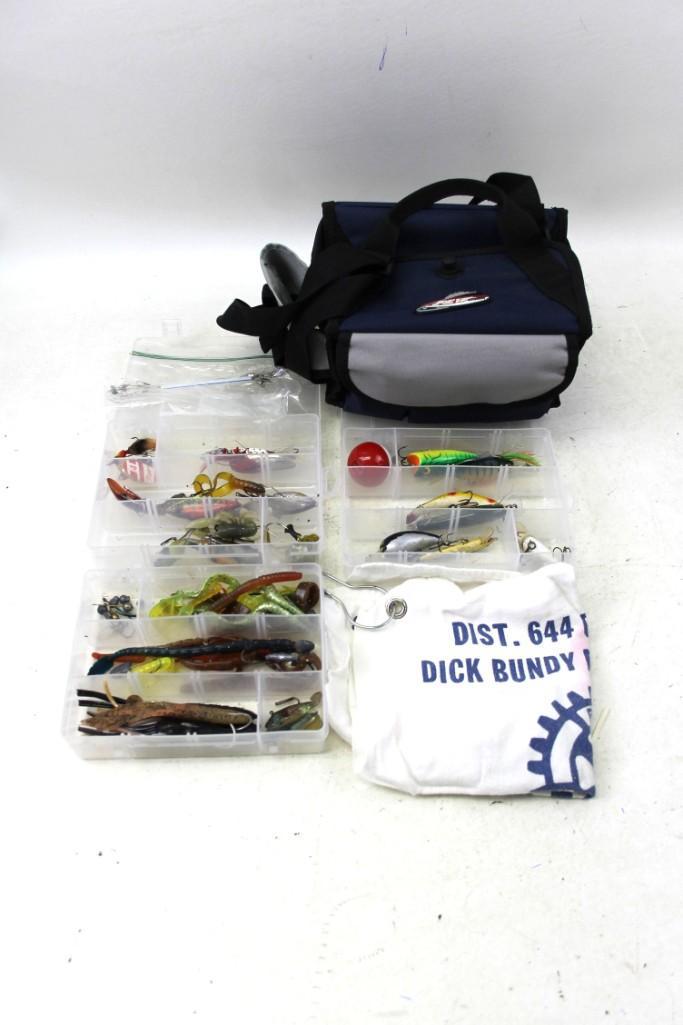 Fishing Lot incl Lures , Tackle , Bait , Bag , etc (1 of 7)