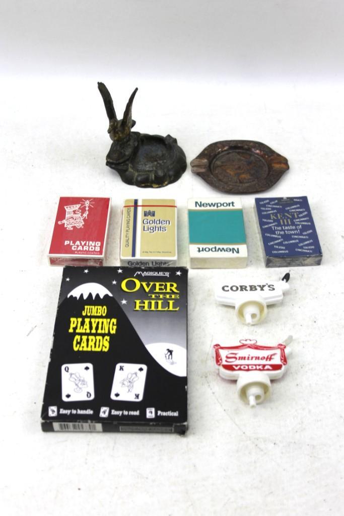 Misc Lot incl Cigarette Advertising Playing Cards, (1 of 7)