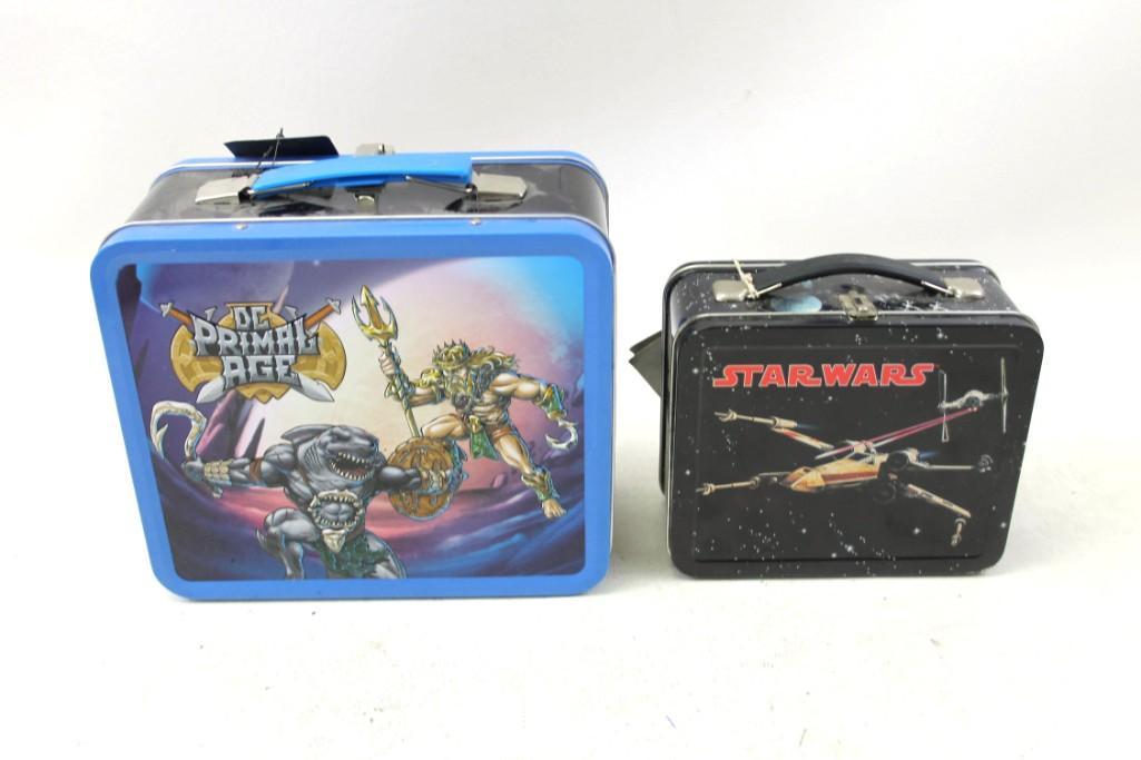 2 Metal Lunchboxes incl Star Wars and DC Primal Age (1 of 5)