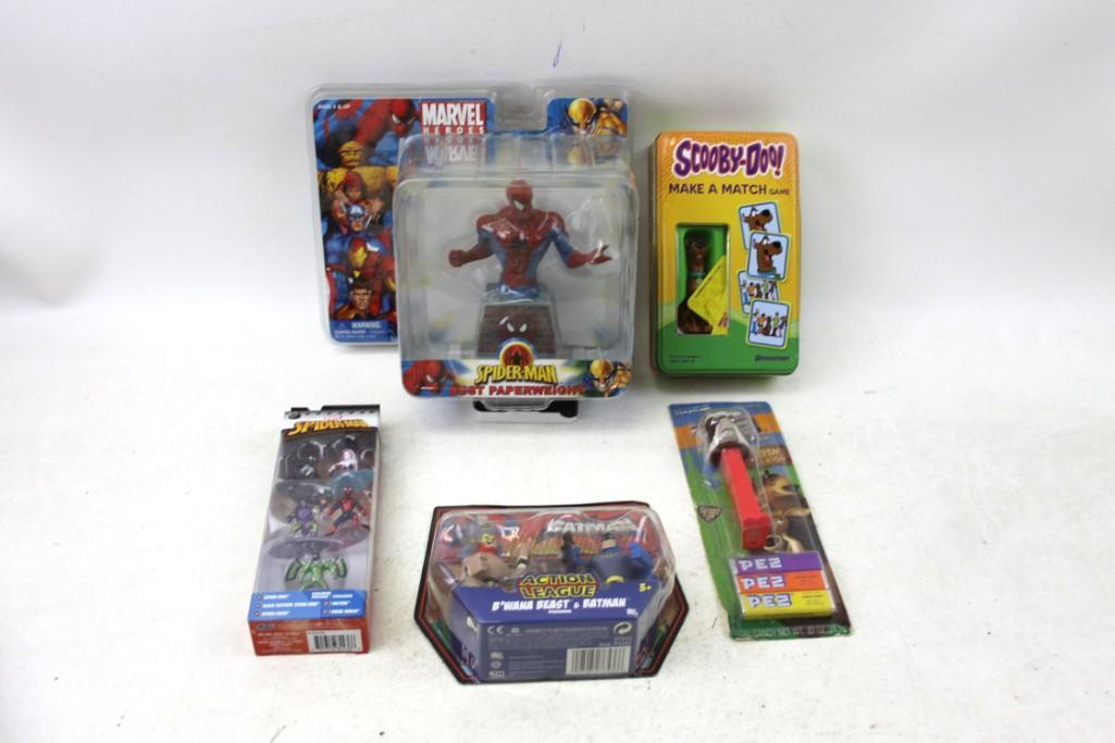 Lot of New in Package Small Toys incl Spiderman , (1 of 6)