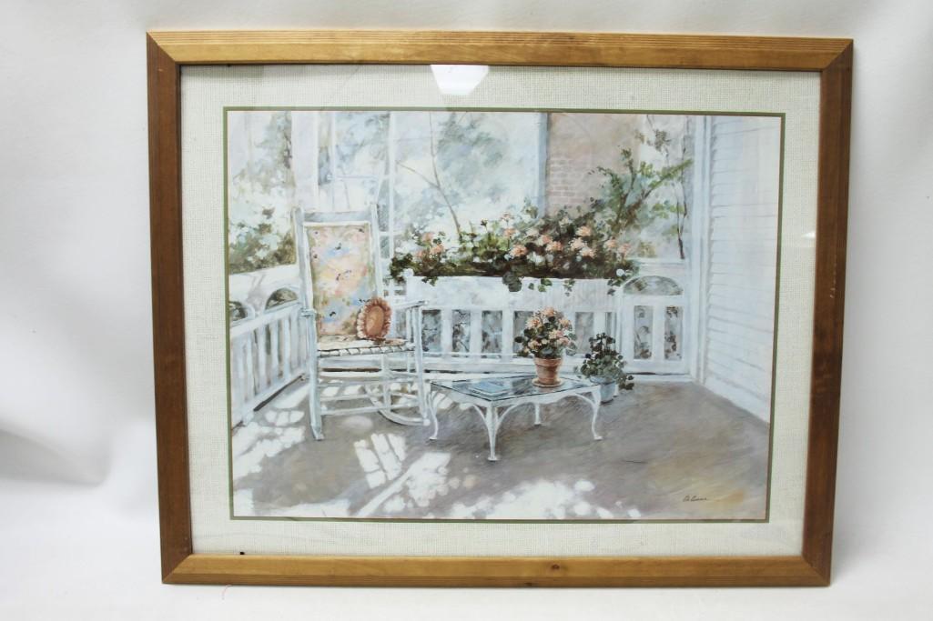 Framed Print , Porch Scene (1 of 2)