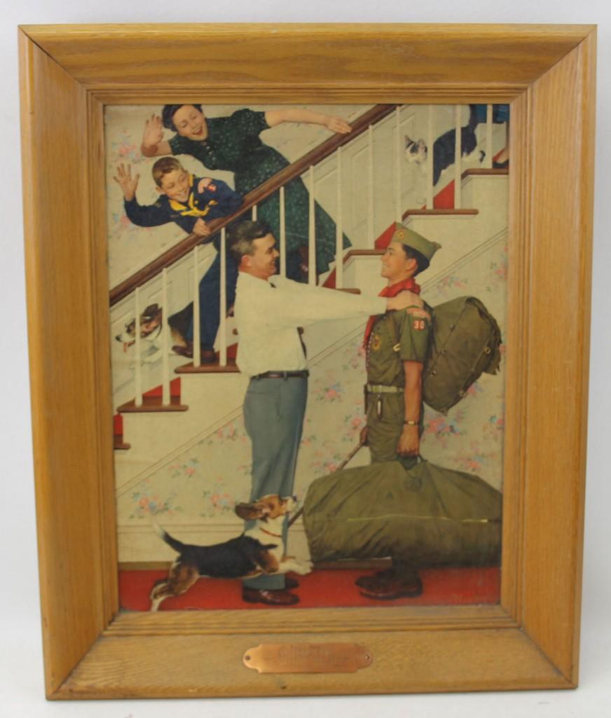 Norman Rockwell Homecoming Boy Scout Print on Canvas (1 of 6)