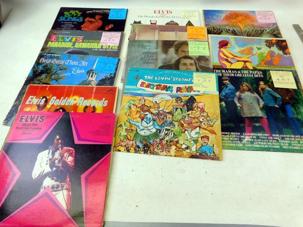 Lot of Vinyl LP Records including The Hollies, Simon (1 of 6)