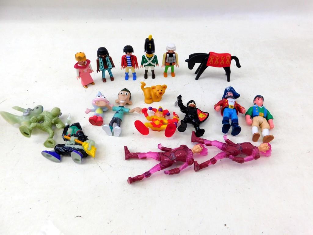 Lot of Toy Figurines including Little Tykes, Play: Lot of Toy Figurines including Little Tykes, Play Mobile, Mattel, etc.