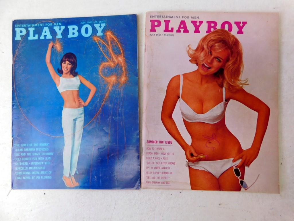 July 1964 and June 1965 Playboy Magazines (1 of 4)