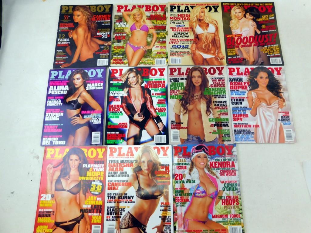 Lot of Playboy Magazines from 2009 and 2010 (1 of 3)