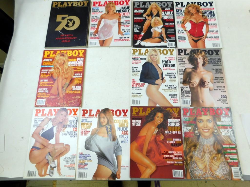 Lot of 11 Playboy Magazines from 2004 (missing June) (1 of 3)