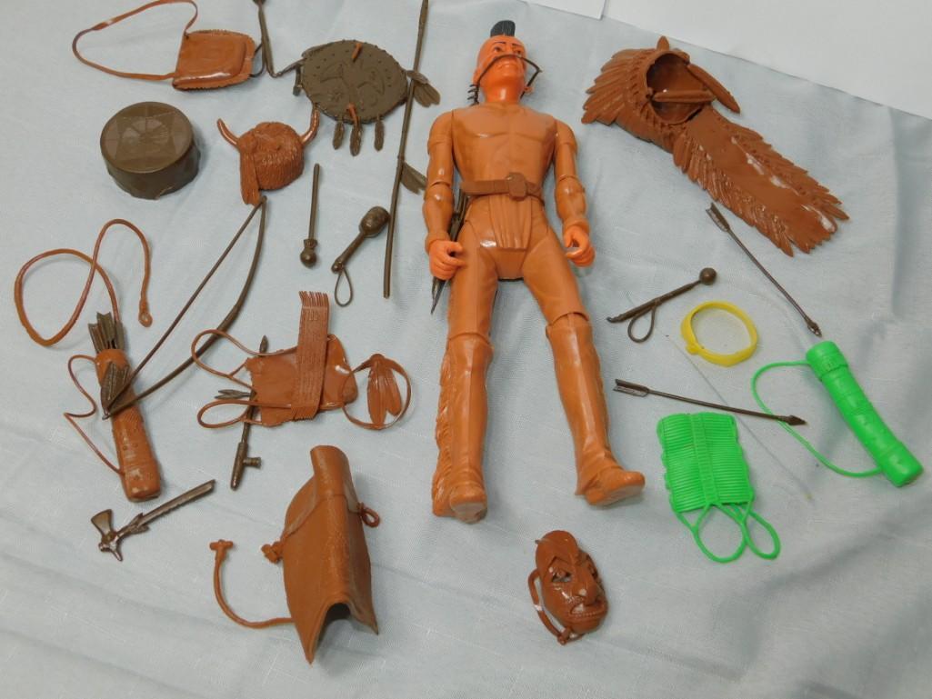 Marx Johnny West 12" Fighting Eagle Indian Action Figur (1 of 2)