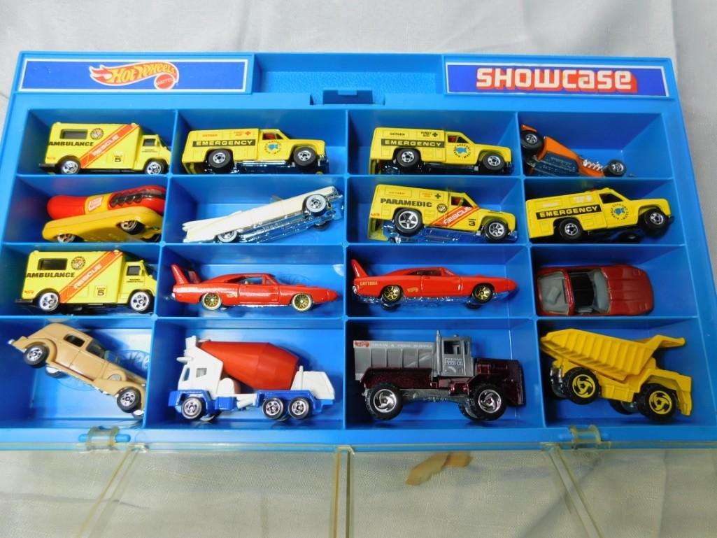 Vintage Hot Wheels Display Case with 16 Cars (1 of 3)