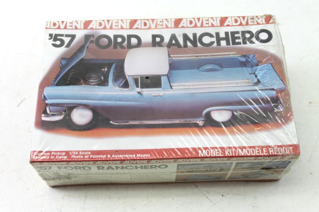 Advent 1:25 Scale '57 Ford Ranchero Model Kit Sealed in (1 of 4)
