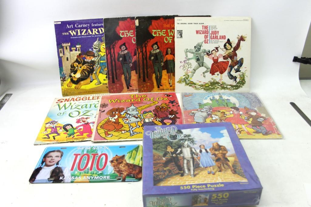 Vtg Wizard of Oz Vinyl Records , Puzzle NIB , License (1 of 4)