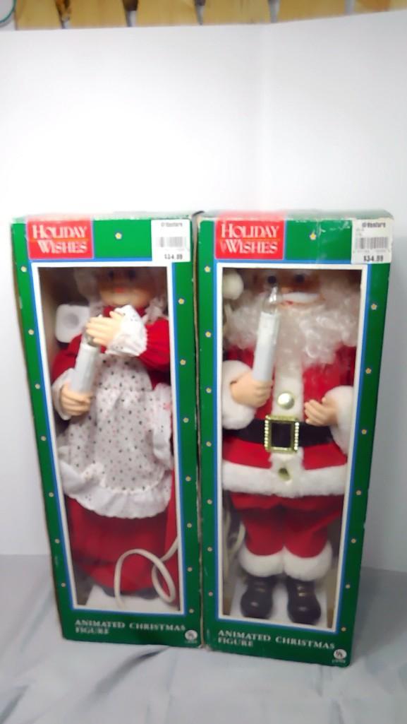 Holiday Wishes Animated Christmas Figures Santa Claus (1 of 6)