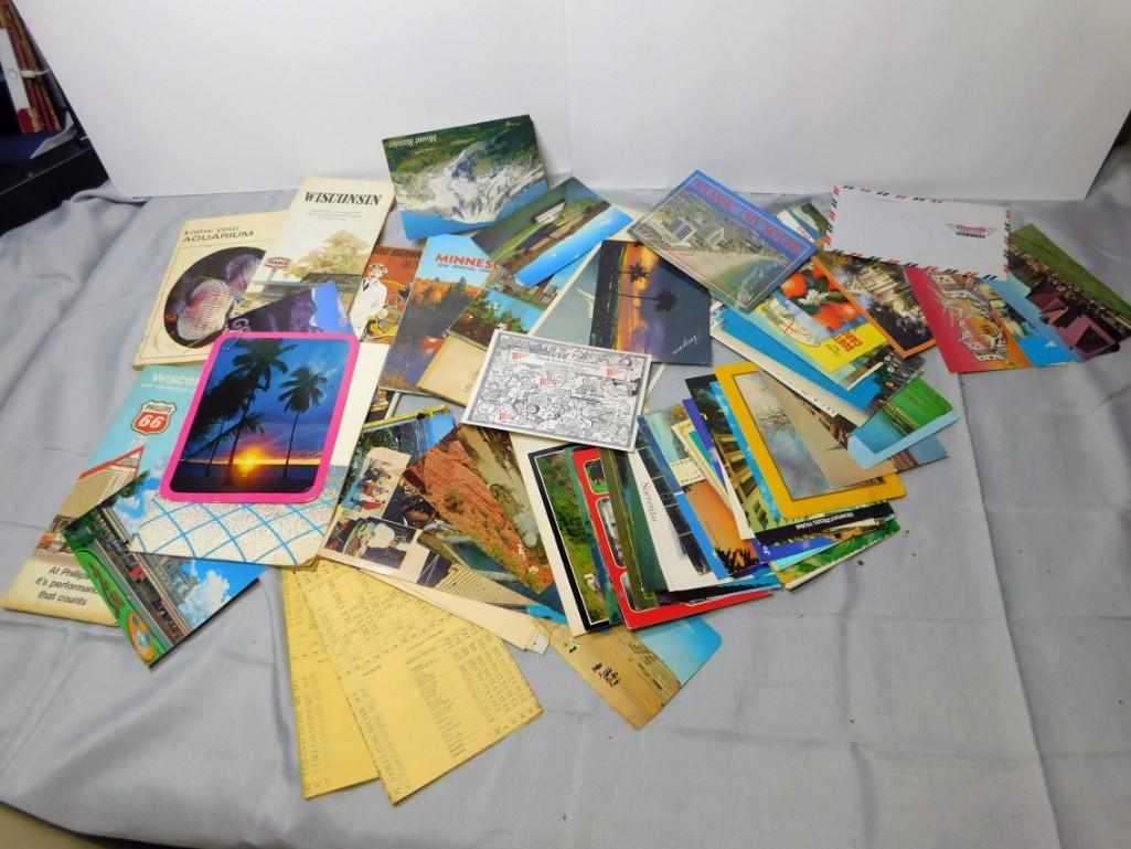 Ephemera Lot incl Postcards, Maps, Booklets, from (1 of 5)