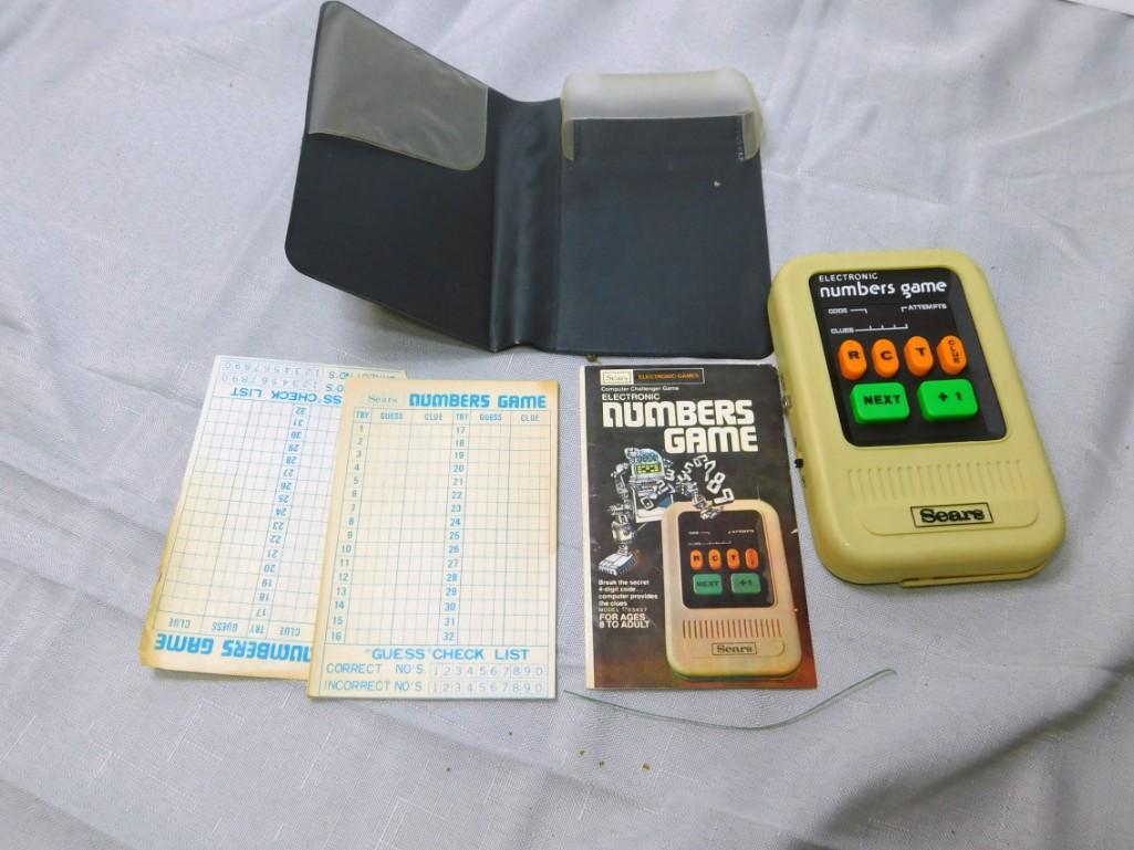 Old Sears Electronic Numbers Game (1 of 2)