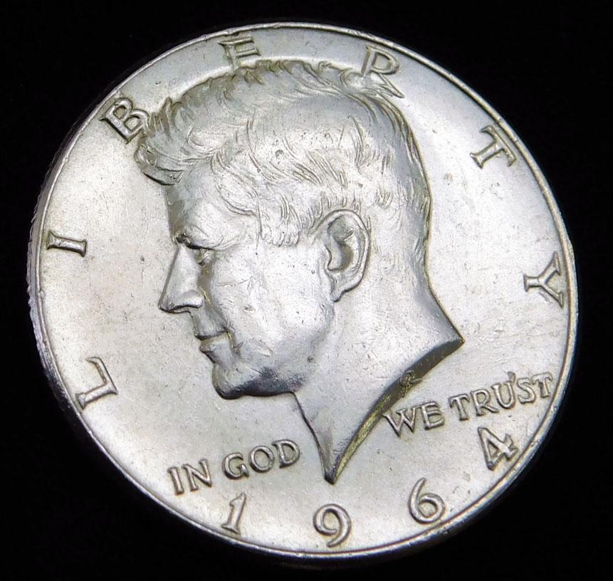 1964 BU Kennedy Half Dollar 90% Silver (1 of 2)