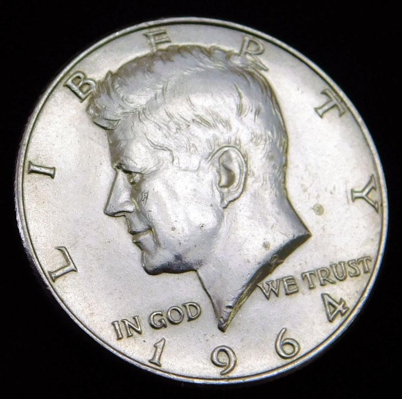1964 BU Kennedy Half Dollar 90% Silver (1 of 2)