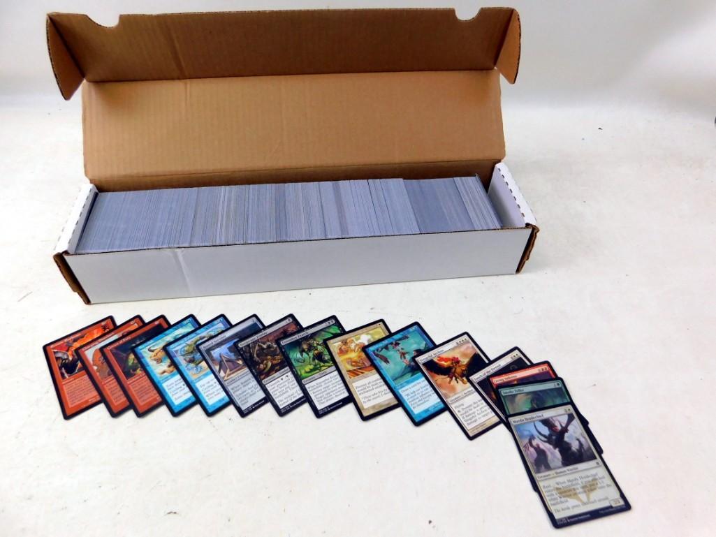Lot of Roughly 1000 Magic The Gathering Cards: Lot of Roughly 1000 Magic The Gathering Cards. The First Pictures show the cards the consignor wanted to show were included. The last picture is a random sampling and more indicative of what's inc