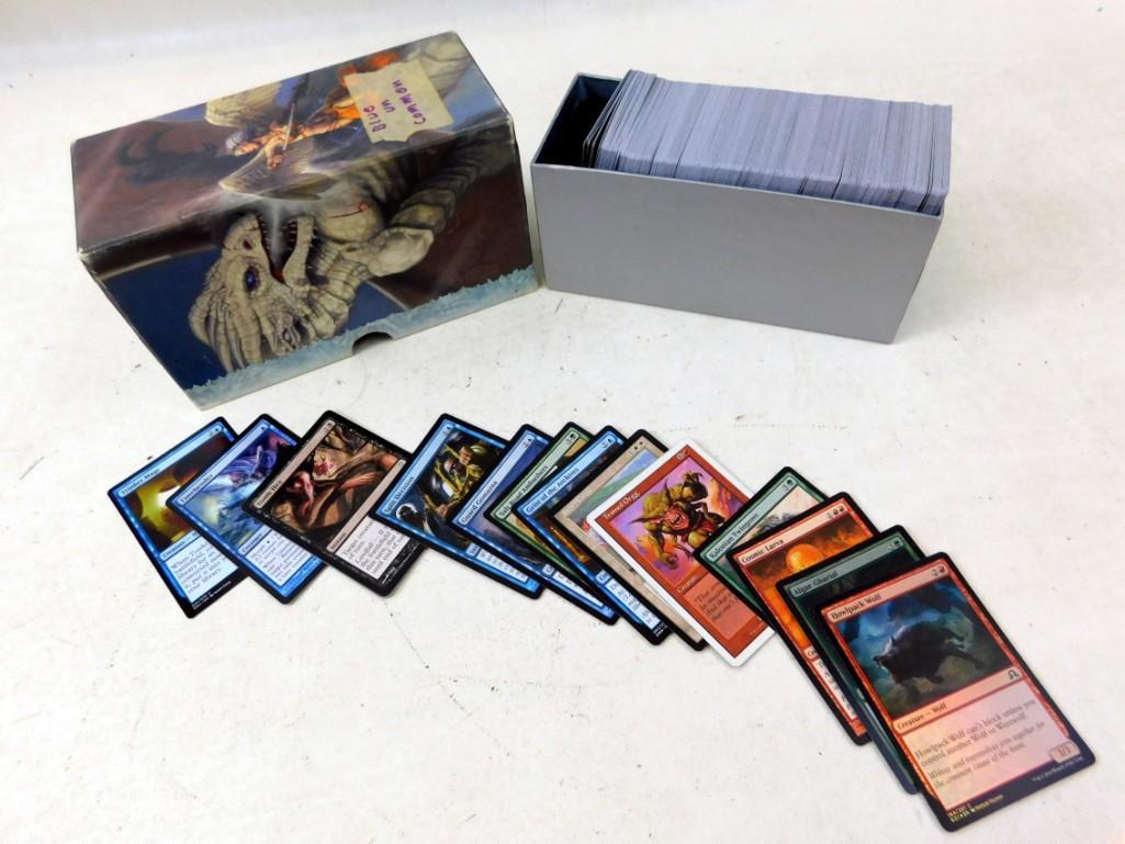 Lot of Roughly 500 Magic The Gathering Cards: Lot of Roughly 500 Magic The Gathering Cards. The First Pictures show the cards the consignor wanted to show were included. The last picture is a random sampling and more indicative of what's incl