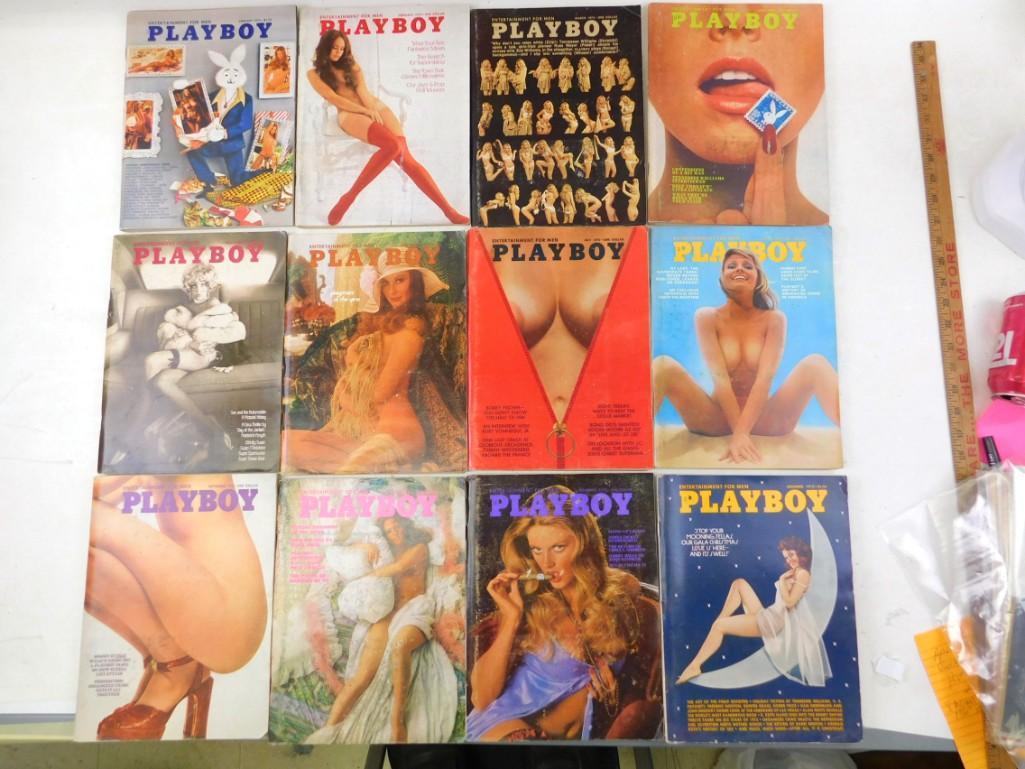 1973 12 Issues of Playboy Magazine - Complete Year (1 of 5)