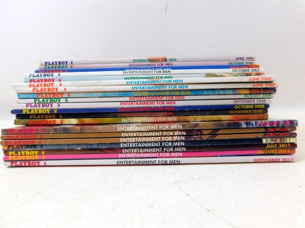 Lot of 20 Playboy Magazine Issues from 90 91 03 08 and (1 of 2)