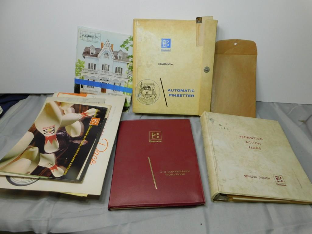 Brunswick Automatic Pinsetter Manuals and Bowling: Lot of Brunswick Automatic Pinsetter Manuals Bowling Ephemera