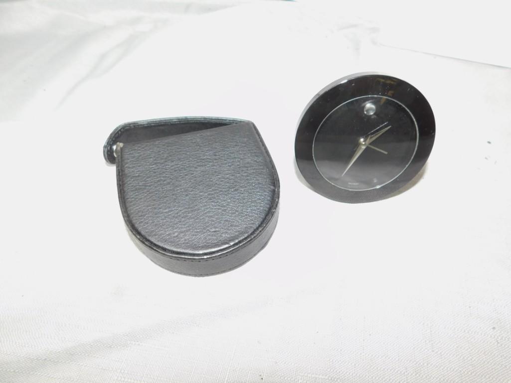 Movado Alarm Clock in Case: Movado Alarm Clock in Case
