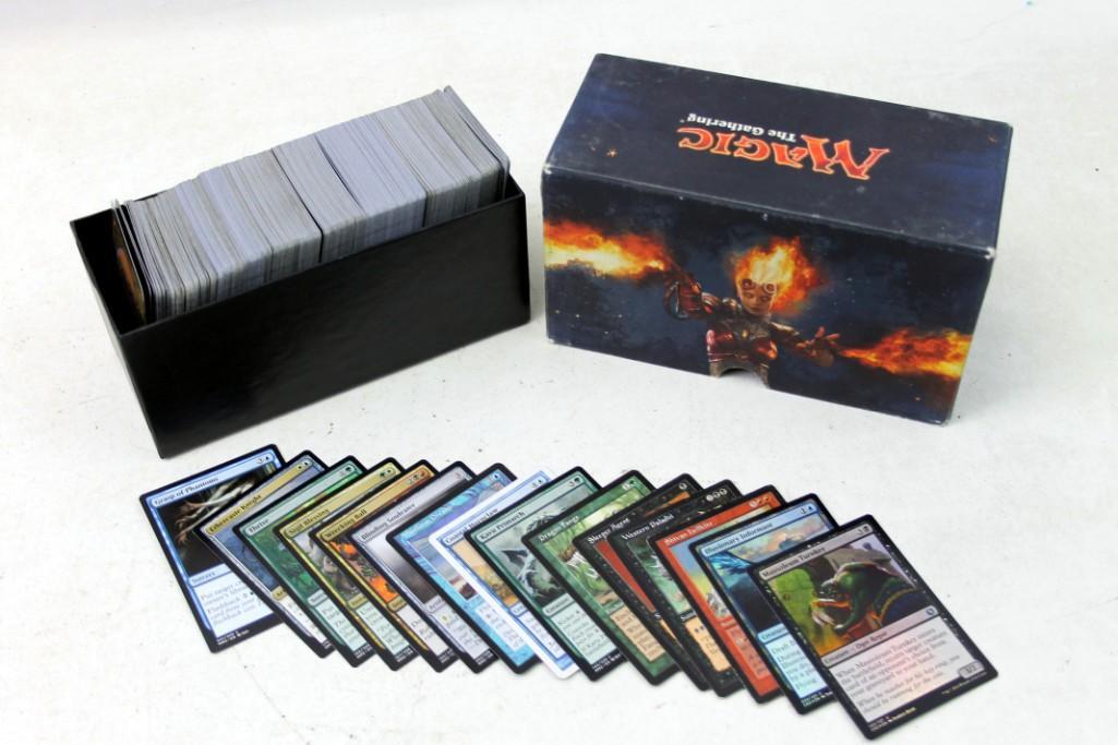 Lot of Roughly 500 Magic The Gathering Cards: Lot of Roughly 500 Magic The Gathering Cards. The First Pictures show the cards the consignor wanted to show were included. The last picture is a random sampling and more indicative of what's incl