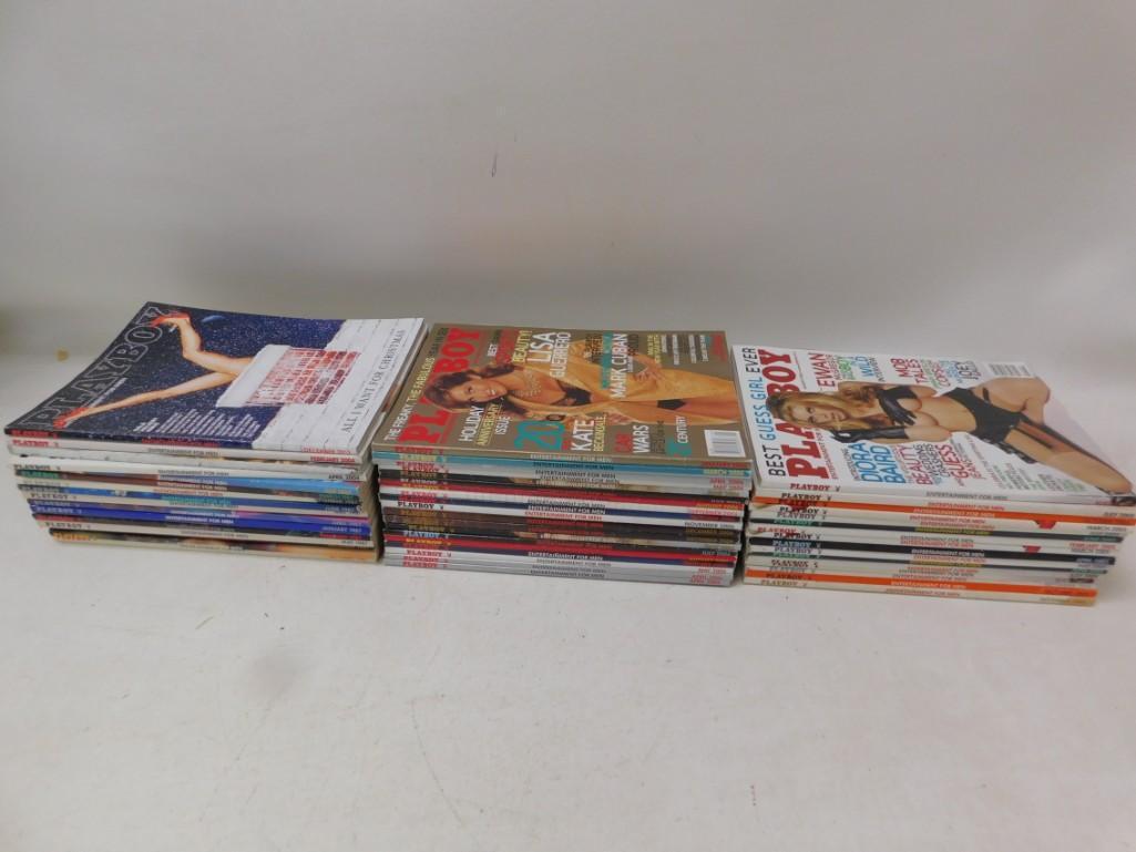 Large Lot of Roughly 50 Playboy magazine Issues (1 of 4)