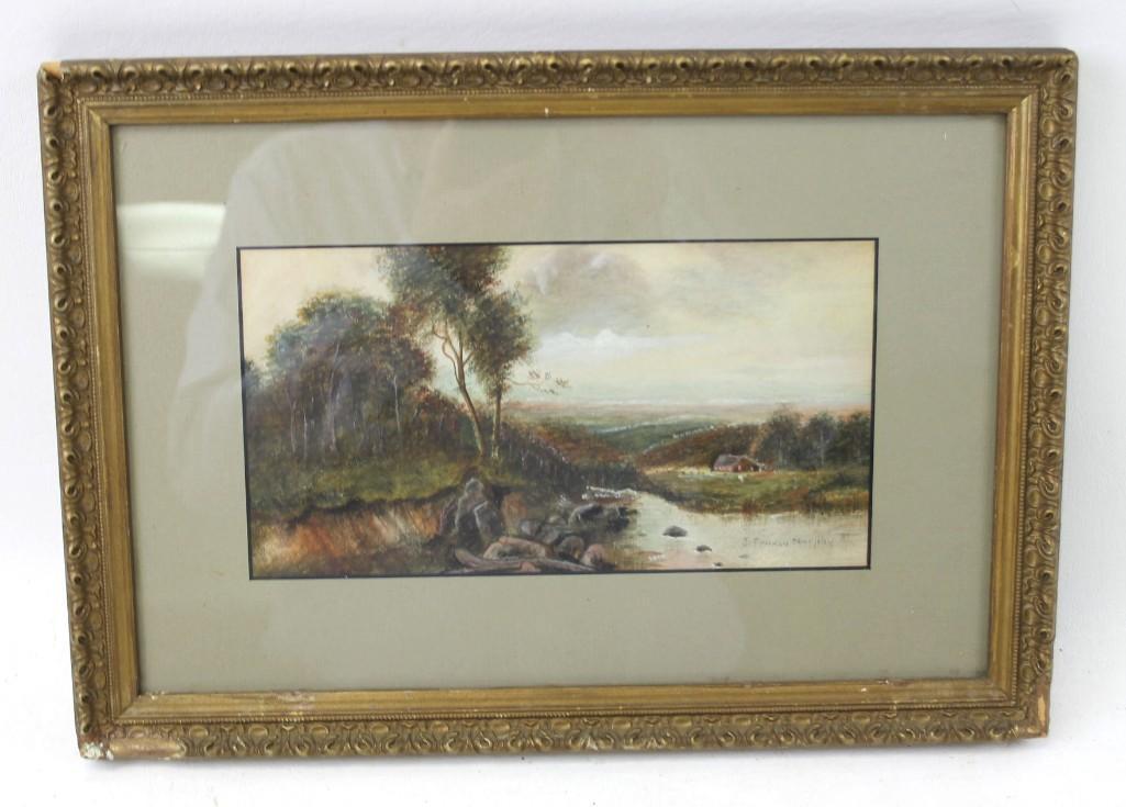Original Watercolor Signed John Francis Murphy (1 of 3)