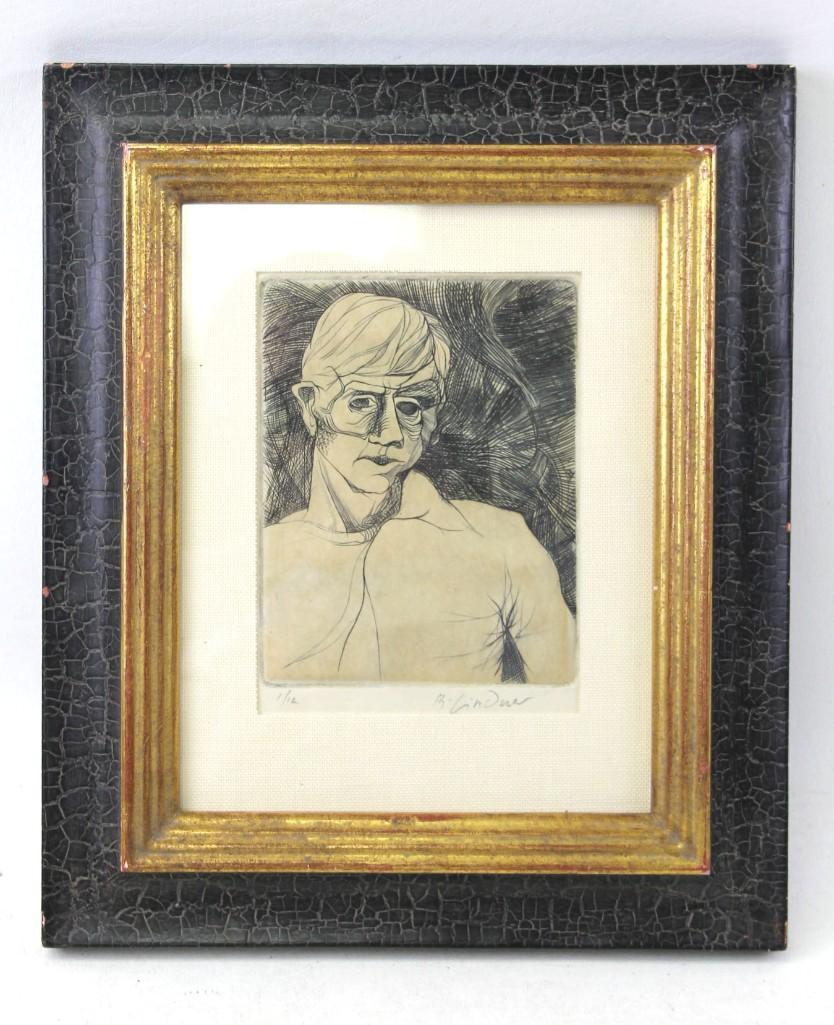 Etching in Aquatint Signed Richard Linder 1/12 (1 of 4)