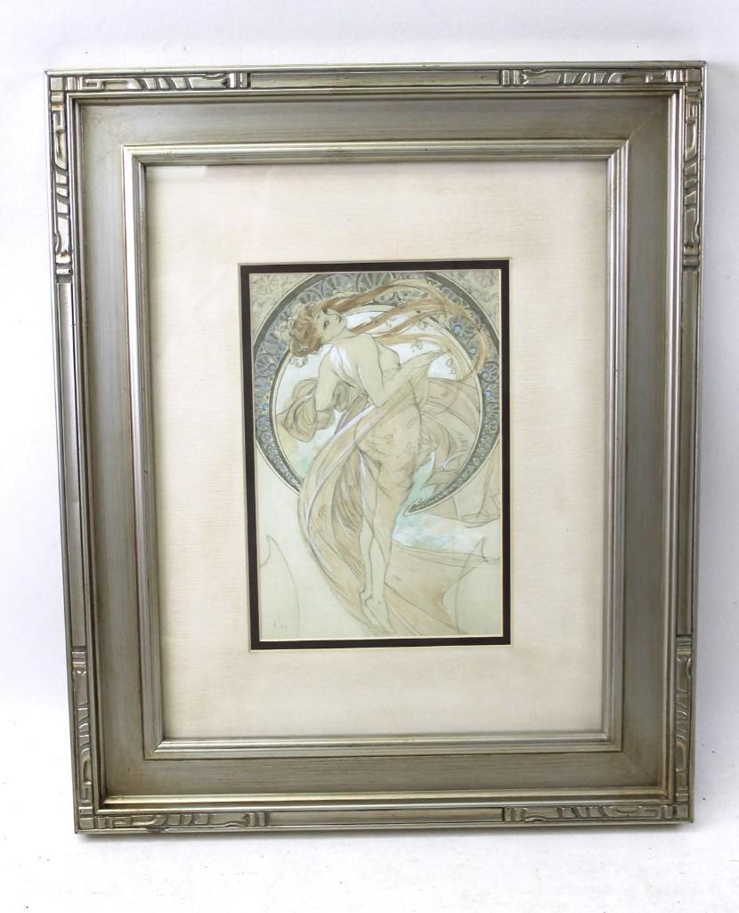 Alphonse Mucha Style Art Nouveau Print 1/30 Edition (1 of 2)