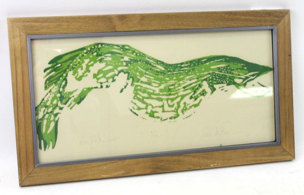 Susie Watson "Go Fish" Original Wood Block Print 1 of (1 of 6)