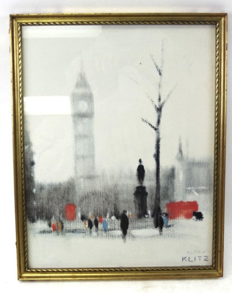 Anthony Klinz Lithograph , Signed (1965) " Big Ben " (1 of 4)