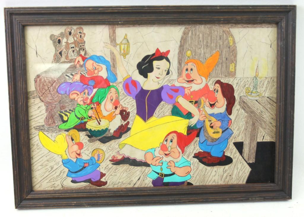 Original Drawing Attributed to Frank Thomas (1937) Snow (1 of 3)