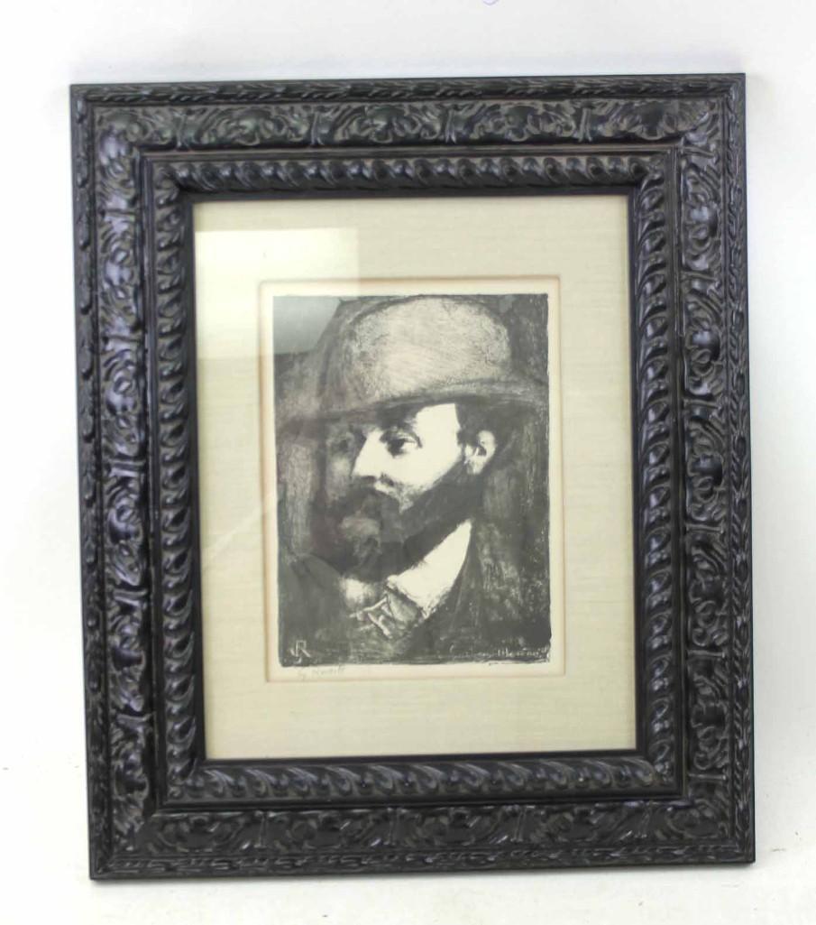 Etching of Georges Rouault , Rare "Listed French Cubist (1 of 3)