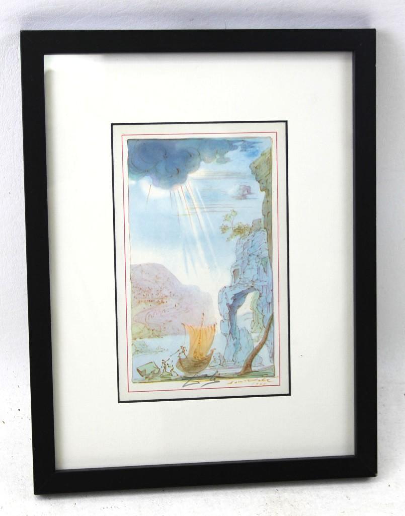 After Salvador Dali 1945 Colored Lithograph , Pencil (1 of 3)