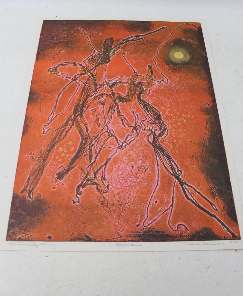 Maxine Weisman Artist Proof Etching , C. 1978 , Pencil (1 of 4)