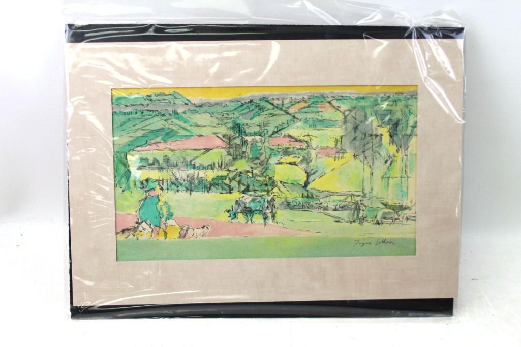 Jacques Villon "Listed French Artist" Lithograph , (1 of 3)