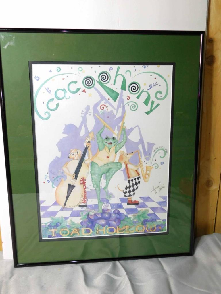 " Toad Hollow " Signed Dr Toad Framed Print (1 of 4)