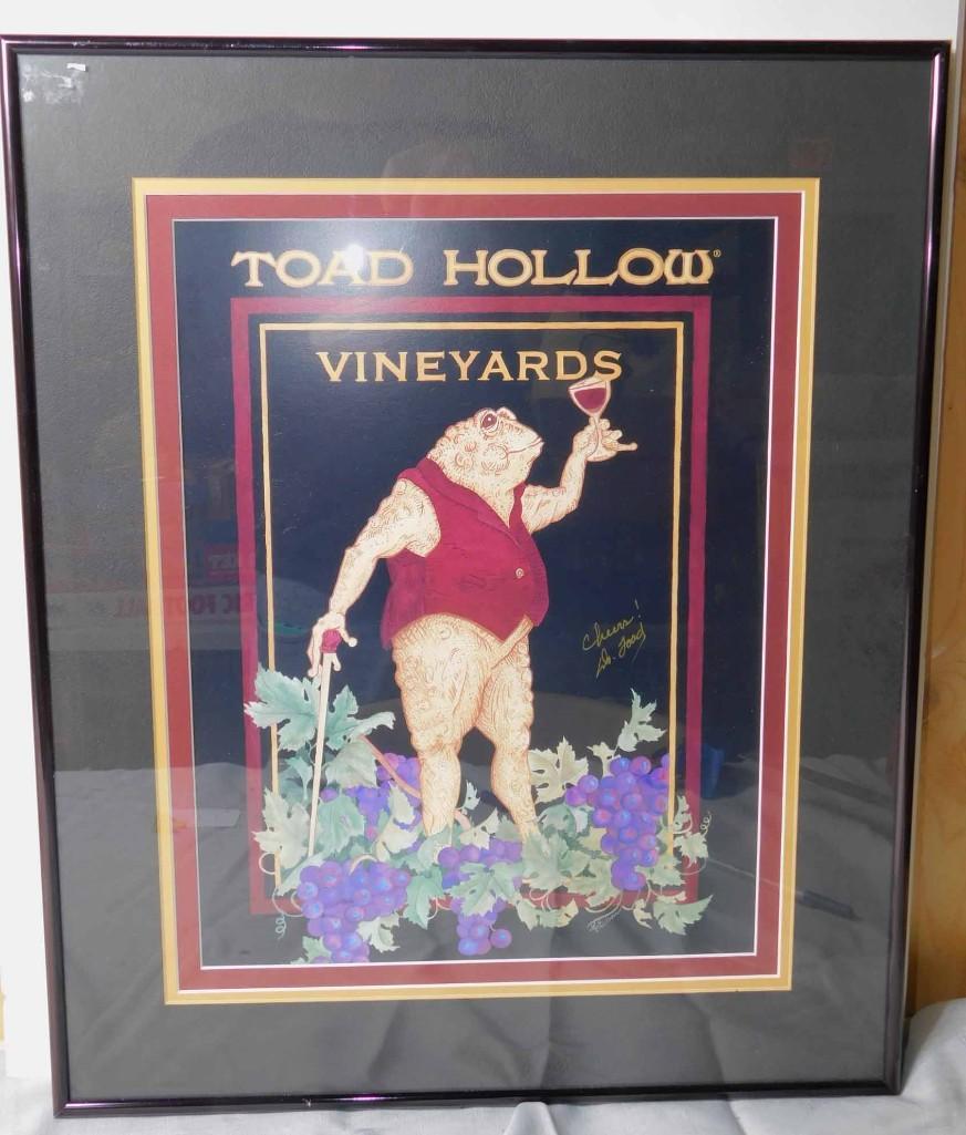 Dr Toad " Toad Hollow Vineyards " Signed Print (1 of 4)